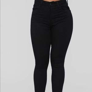 Black high waisted skinnies